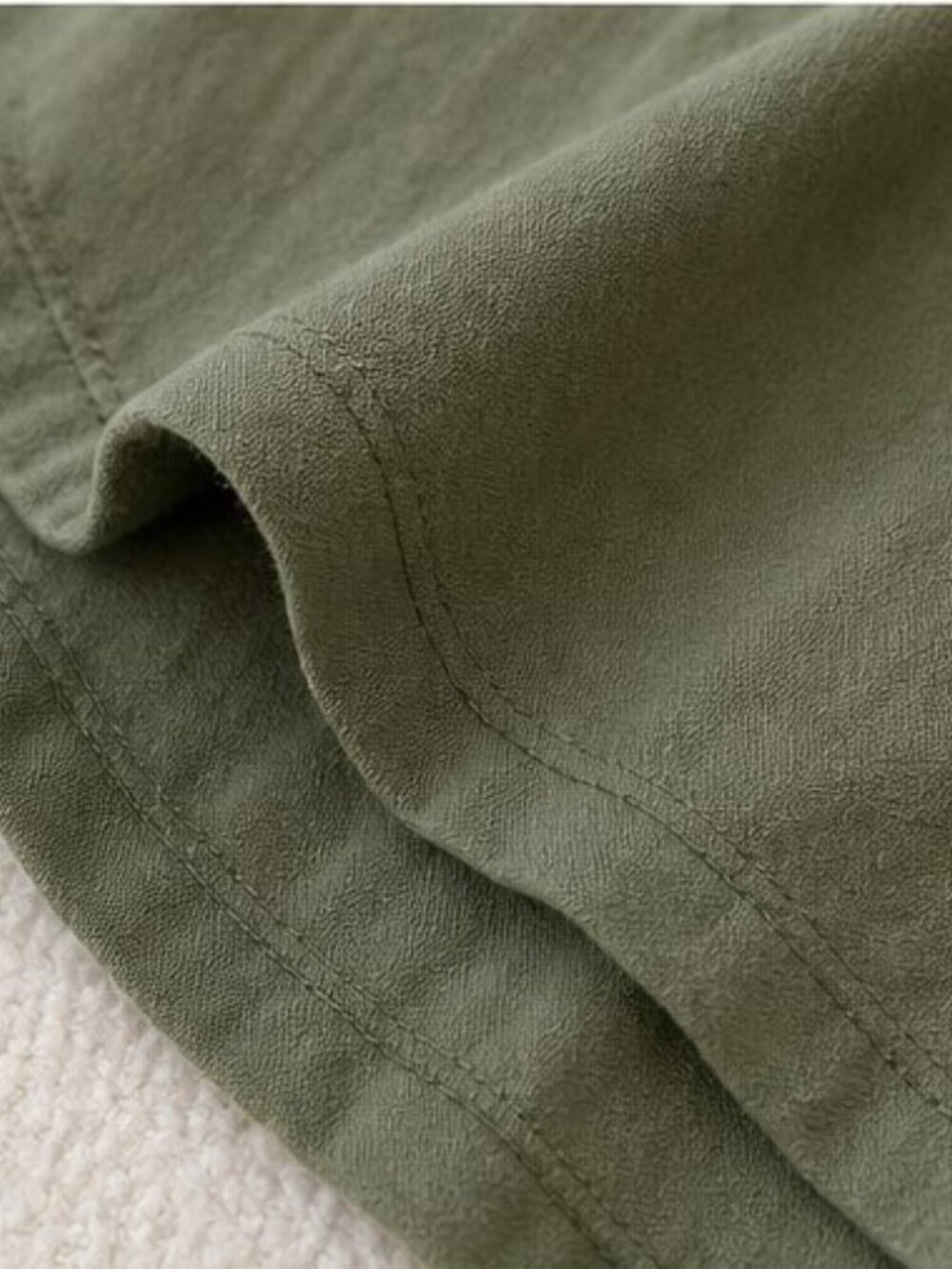 Olive Ruffle Blouse - Picture 6 of 6